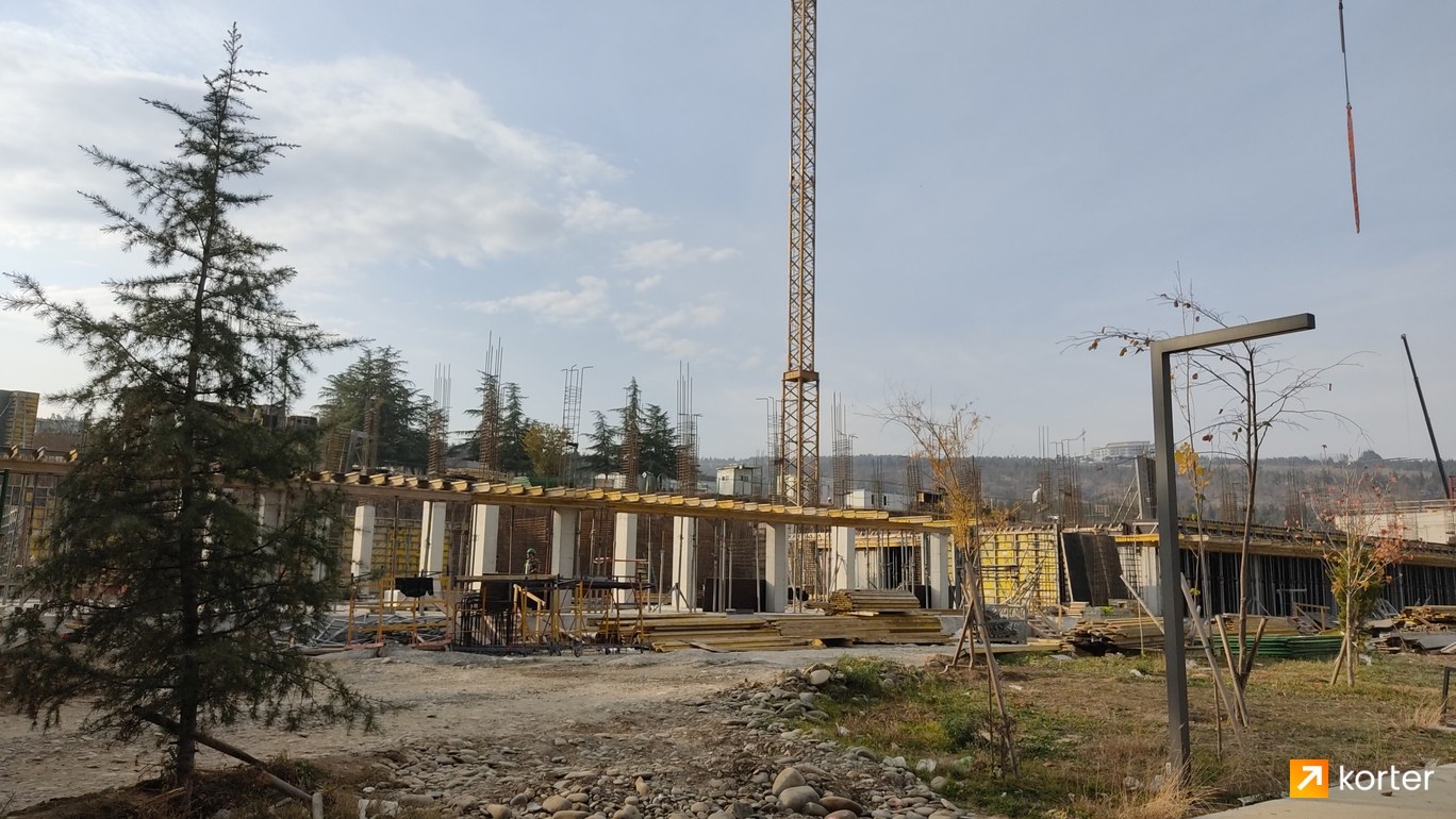 Construction progress Krtsanisi Resort Residence - Spot 7, November 2022