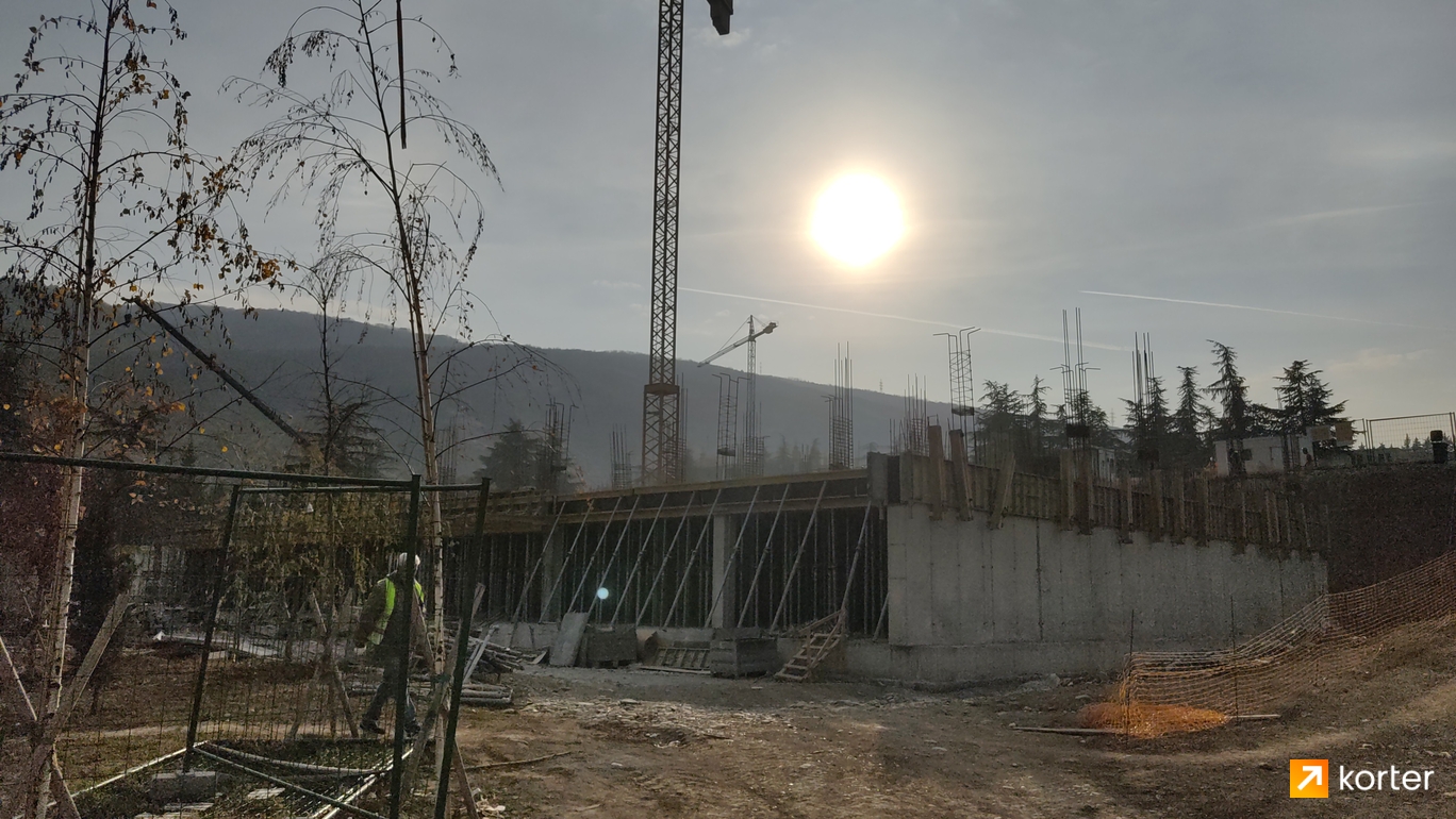 Construction progress Krtsanisi Resort Residence - Spot 10, November 2022