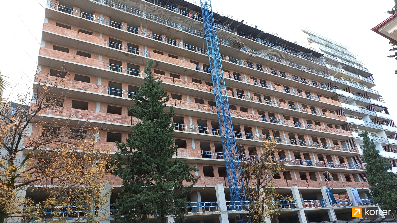 Ход строительства Geverse Batumi Complex - Ракурс 2, декабрь 2022