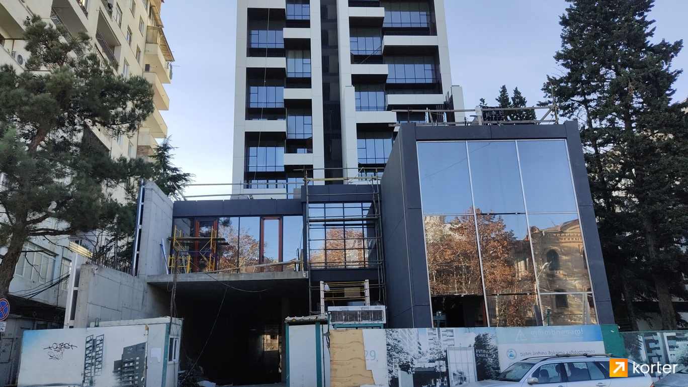 Construction progress Domus Chavchavadze 29 - Spot 5, декабрь 2022