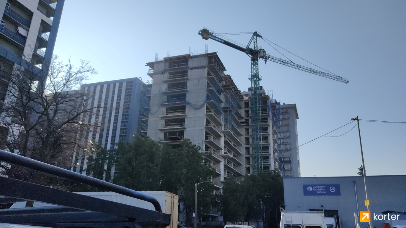 მშენებლობის პროცესი არქი ისანი - რაკურსი 20, декабрь 2022