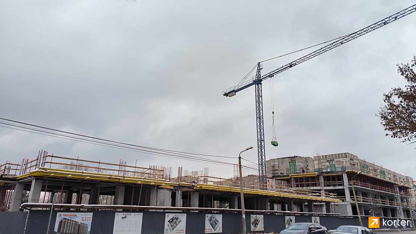 Construction progress Twin House - Spot 2, იანვარი 2023