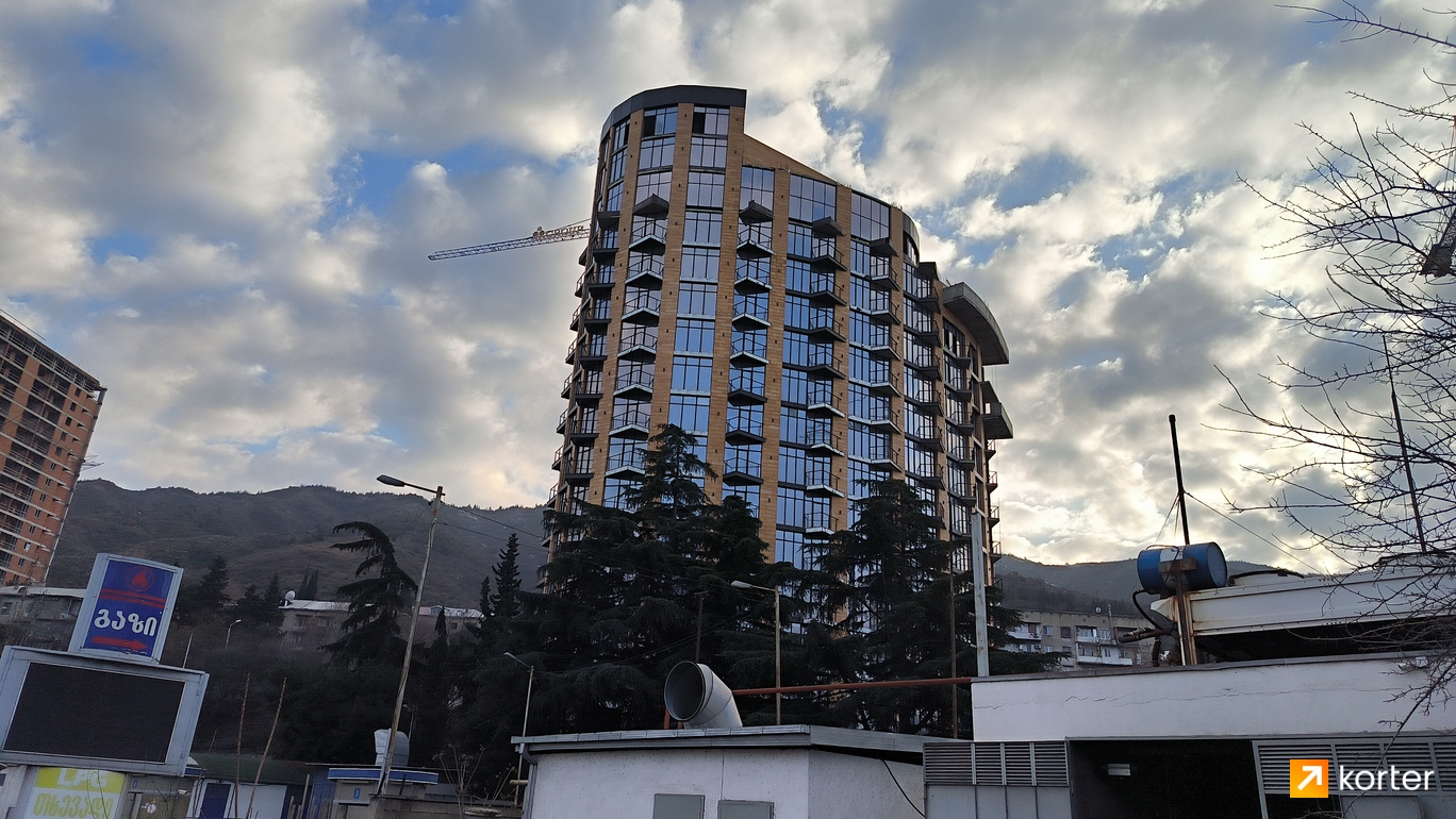 მშენებლობის პროცესი Tbilisi Waterfall - რაკურსი 1, January 2023