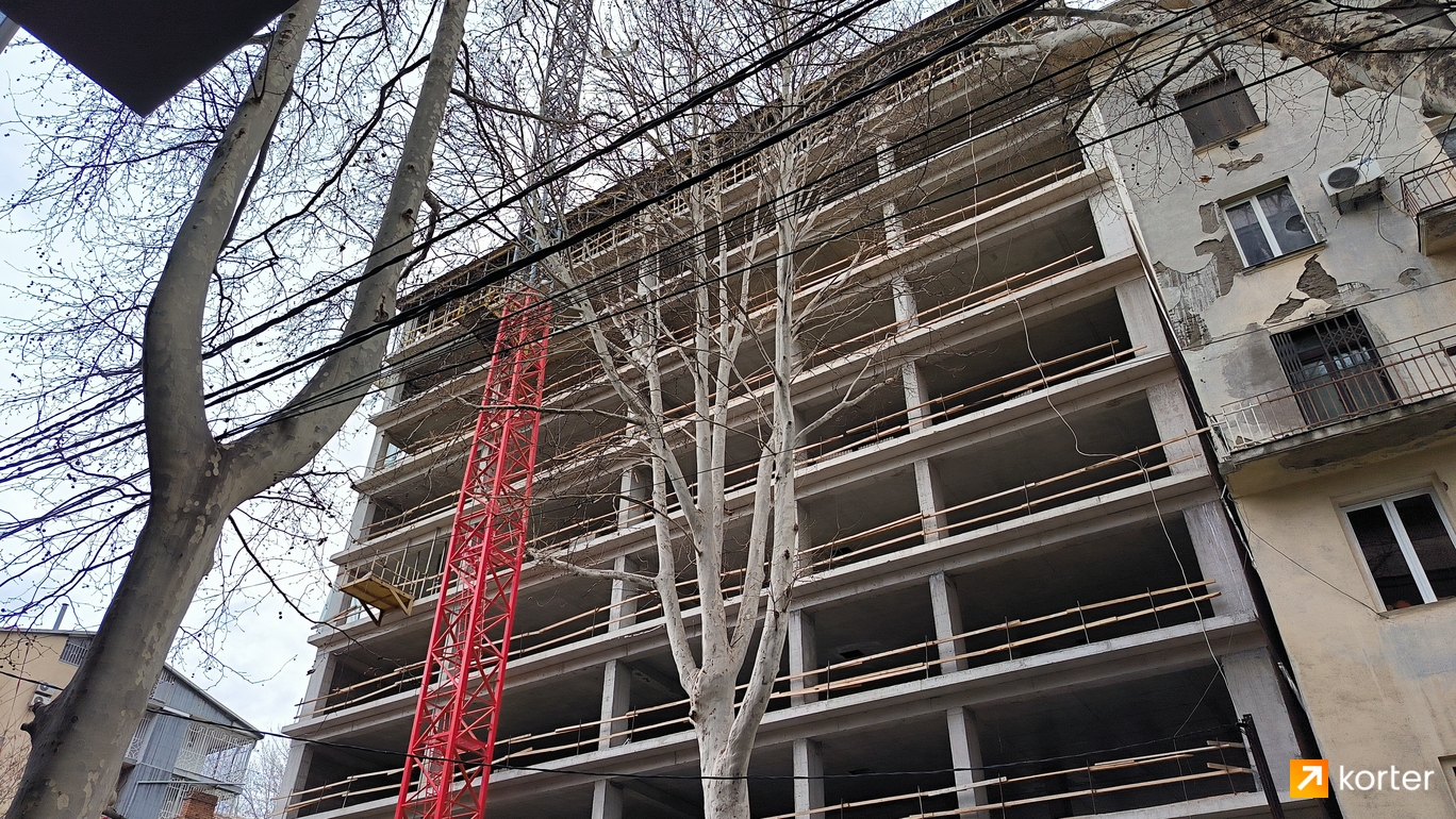 Construction progress Domus Paliashvili 114 - Spot 1, March 2023