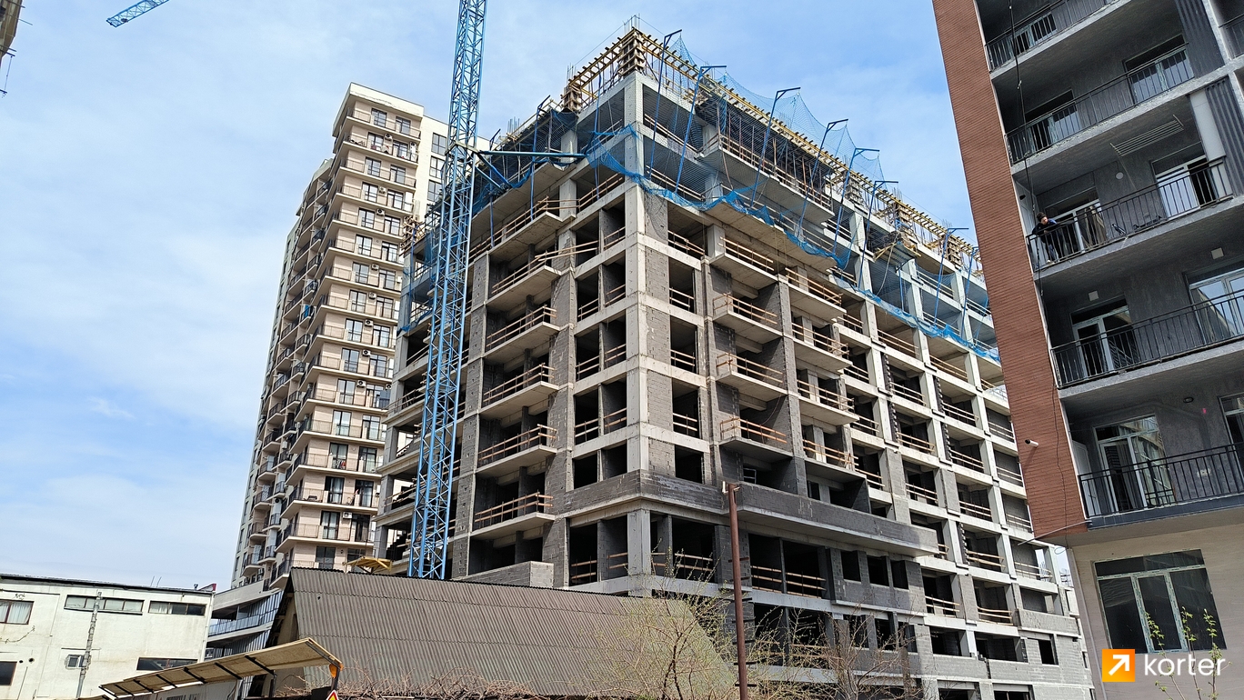 Construction progress Didi Digomi Tower - Spot 2, აპრილი 2023