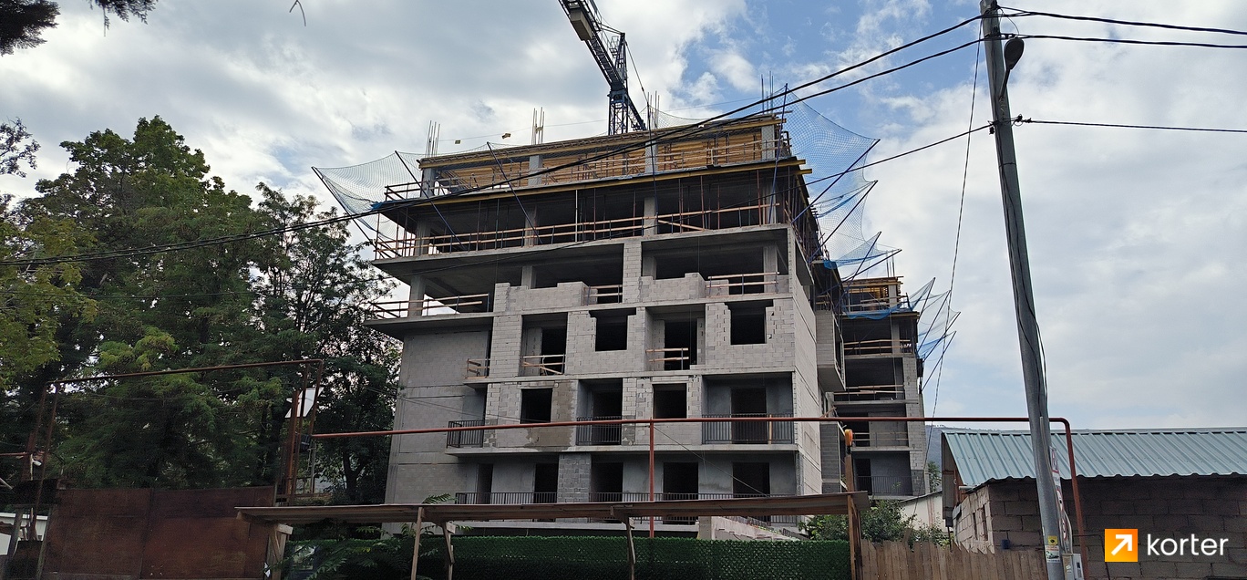 Construction progress Sky House Tsitsvebi - Spot 1, September 2023