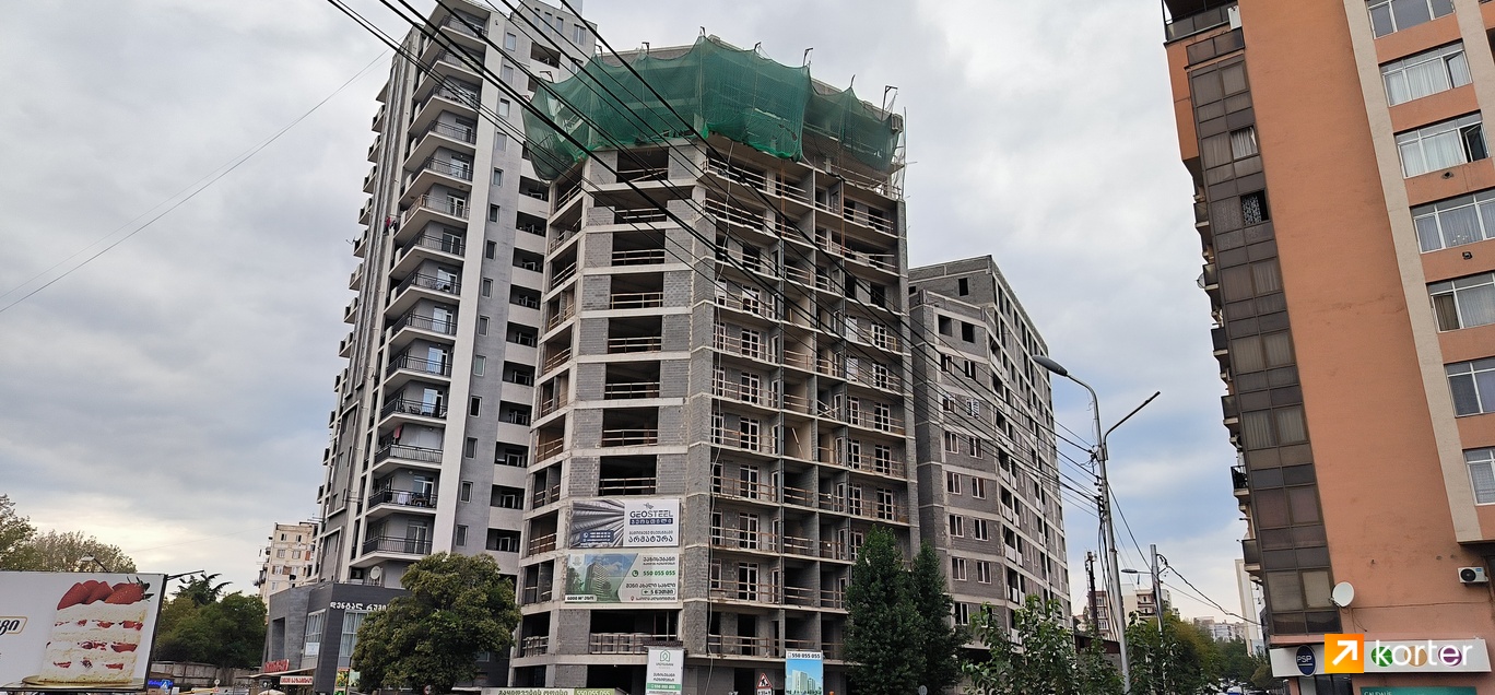 Construction progress Vazisubani Residence - Spot 1, სექტემბერი 2023