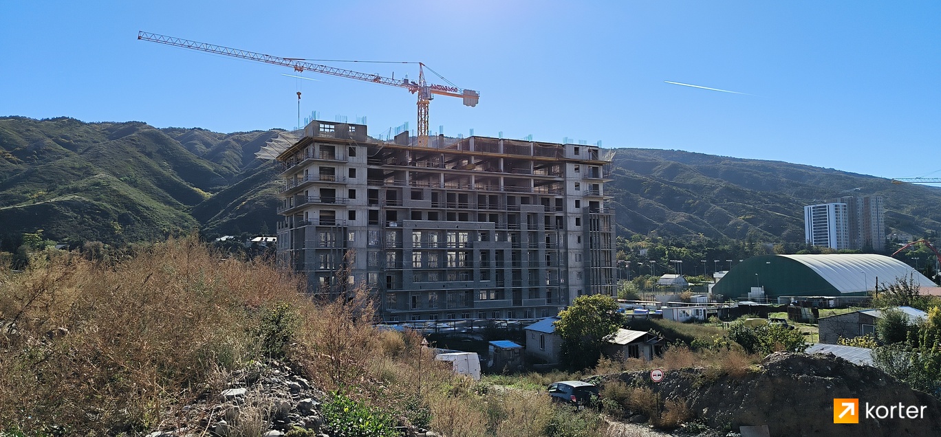 Construction progress Mtkvari Residence - Spot 1, October 2023