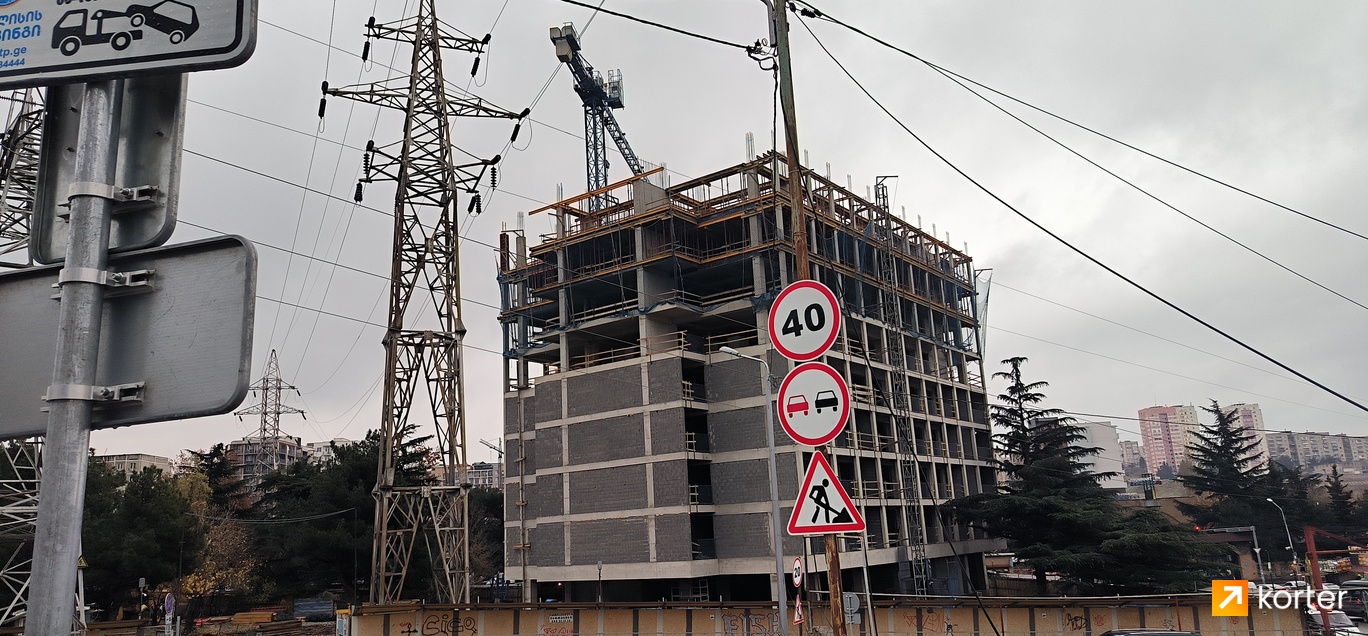 Construction progress Akhali Gldani - Spot 3, декабрь 2023