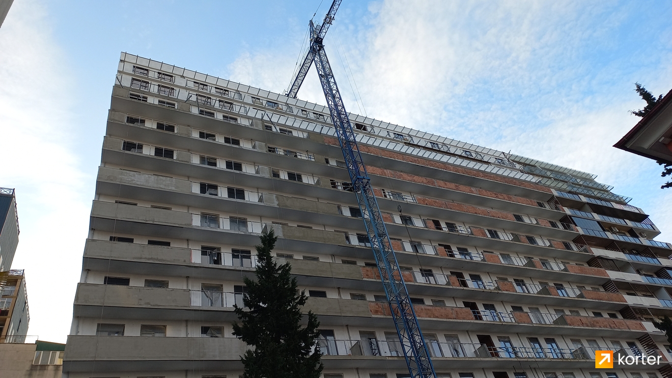 Ход строительства Geverse Batumi Complex - Ракурс 1, январь 2024