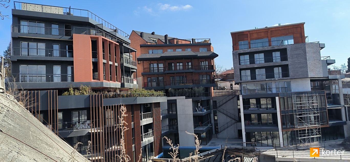 მშენებლობის პროცესი Old City Panorama - რაკურსი 1, თებერვალი 2024