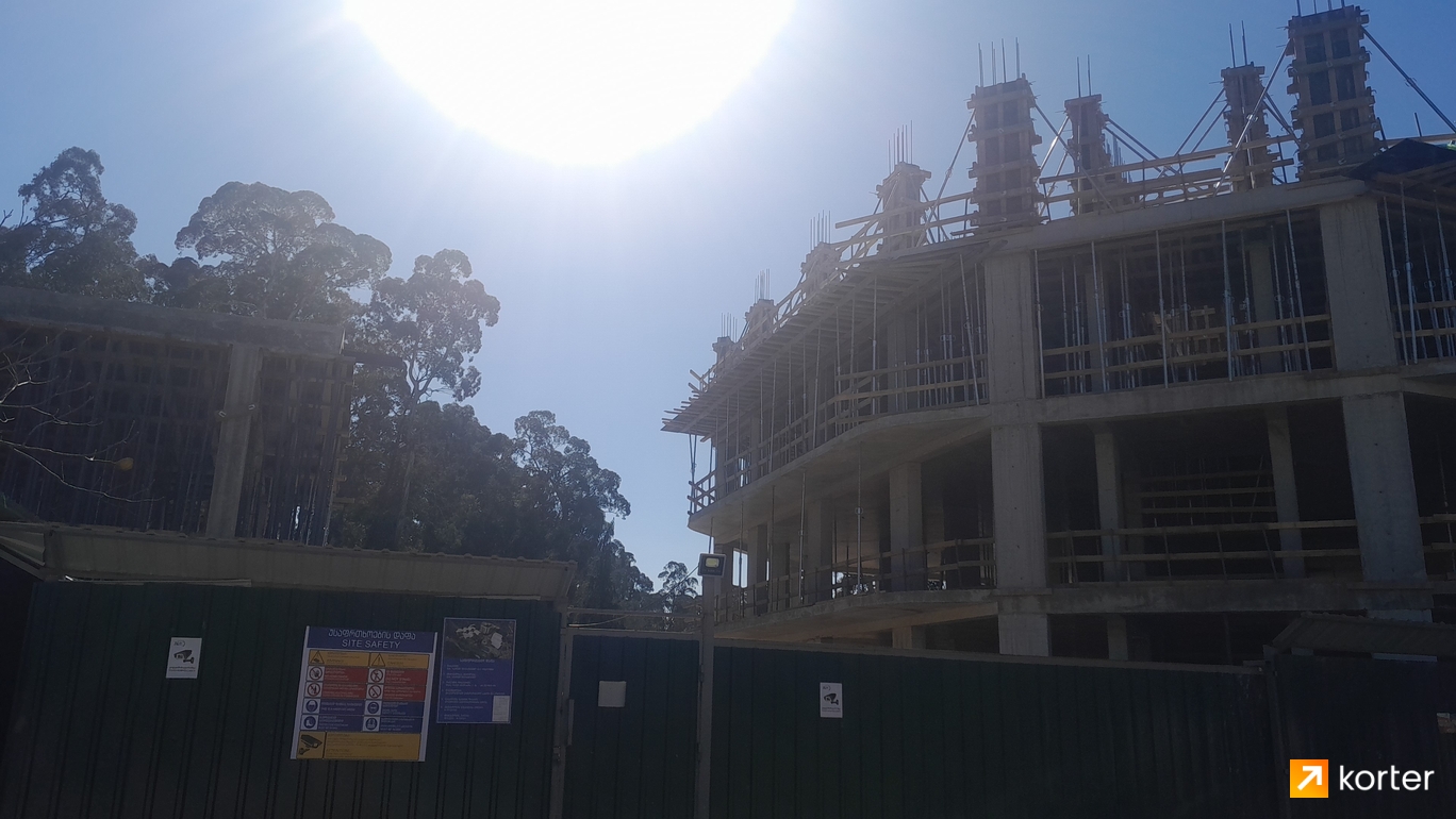 Construction progress Royal Residence Botanico - Spot 7, February 2024