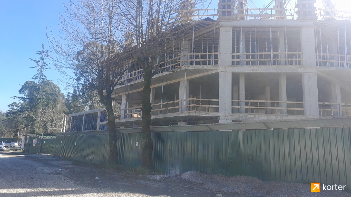 Construction progress Royal Residence Botanico - Spot 5, February 2024