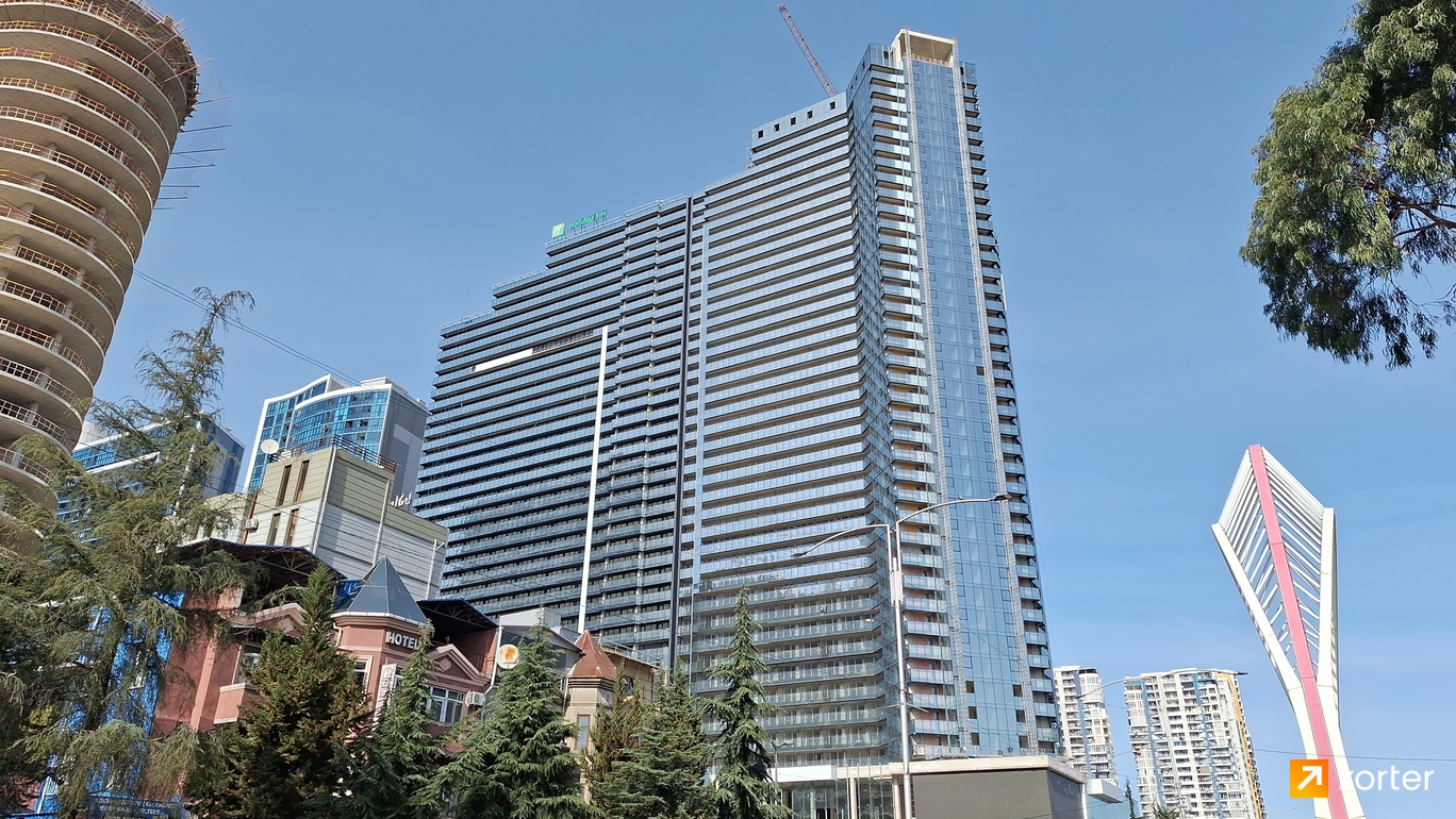 მშენებლობის პროცესი BlueSky Tower - რაკურსი 1, March 2024