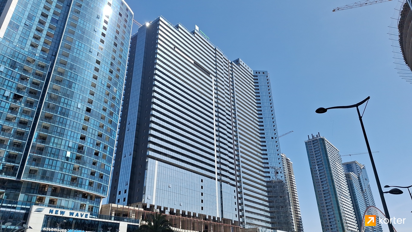 მშენებლობის პროცესი BlueSky Tower - რაკურსი 6, March 2024