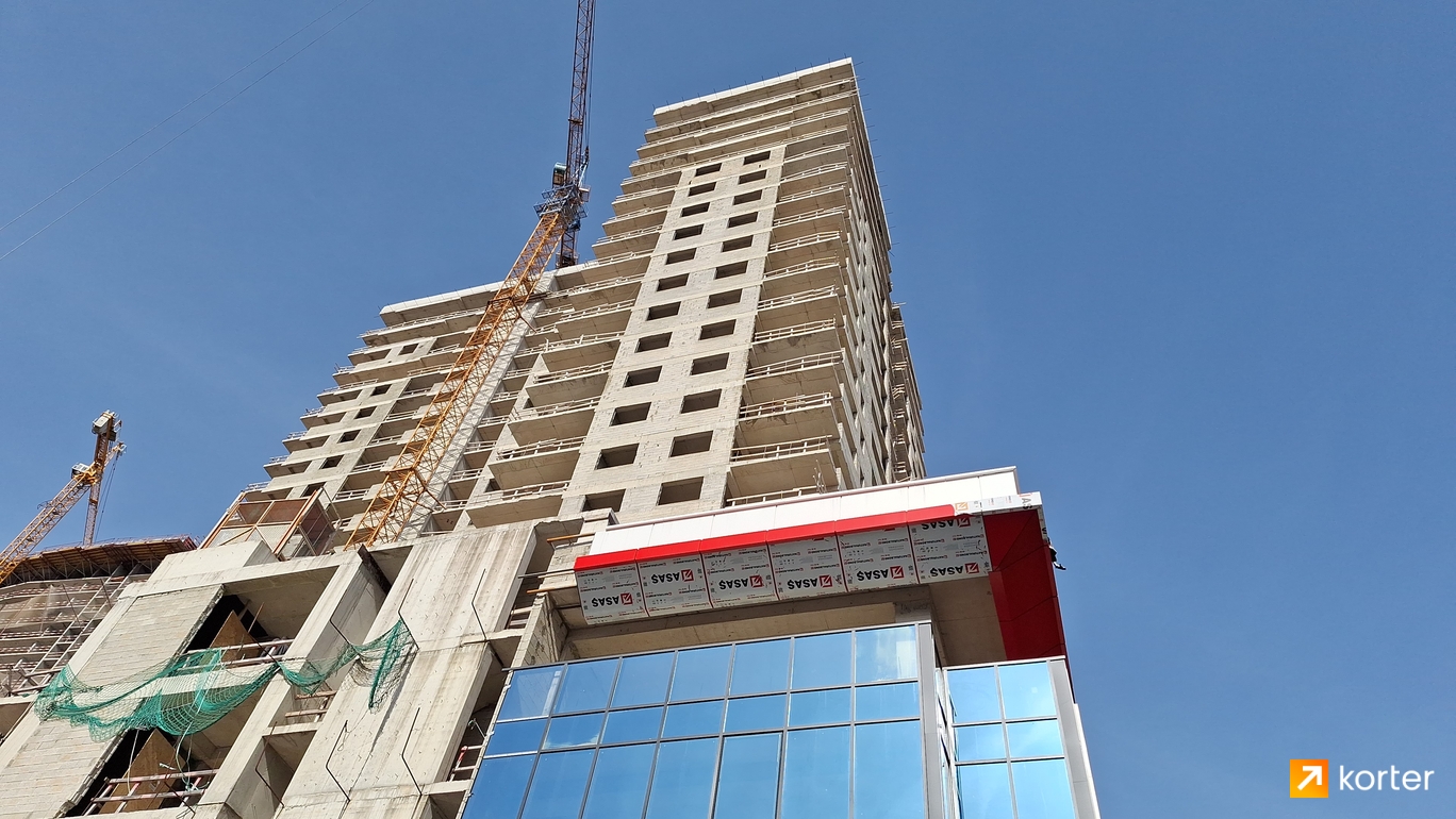 Construction progress Arcon Batumi Residence - Spot 2, March 2024