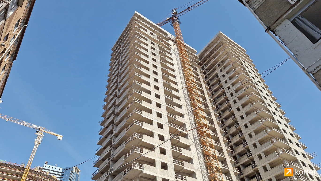 Construction progress Arcon Batumi Residence - Spot 1, March 2024