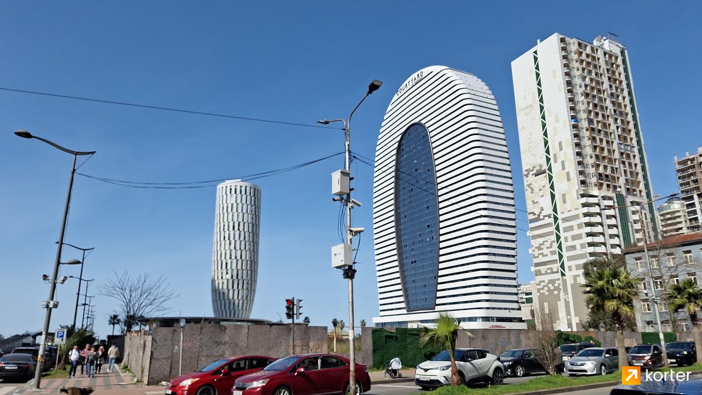 მშენებლობის პროცესი West Towers by Metro - რაკურსი 2, март 2024