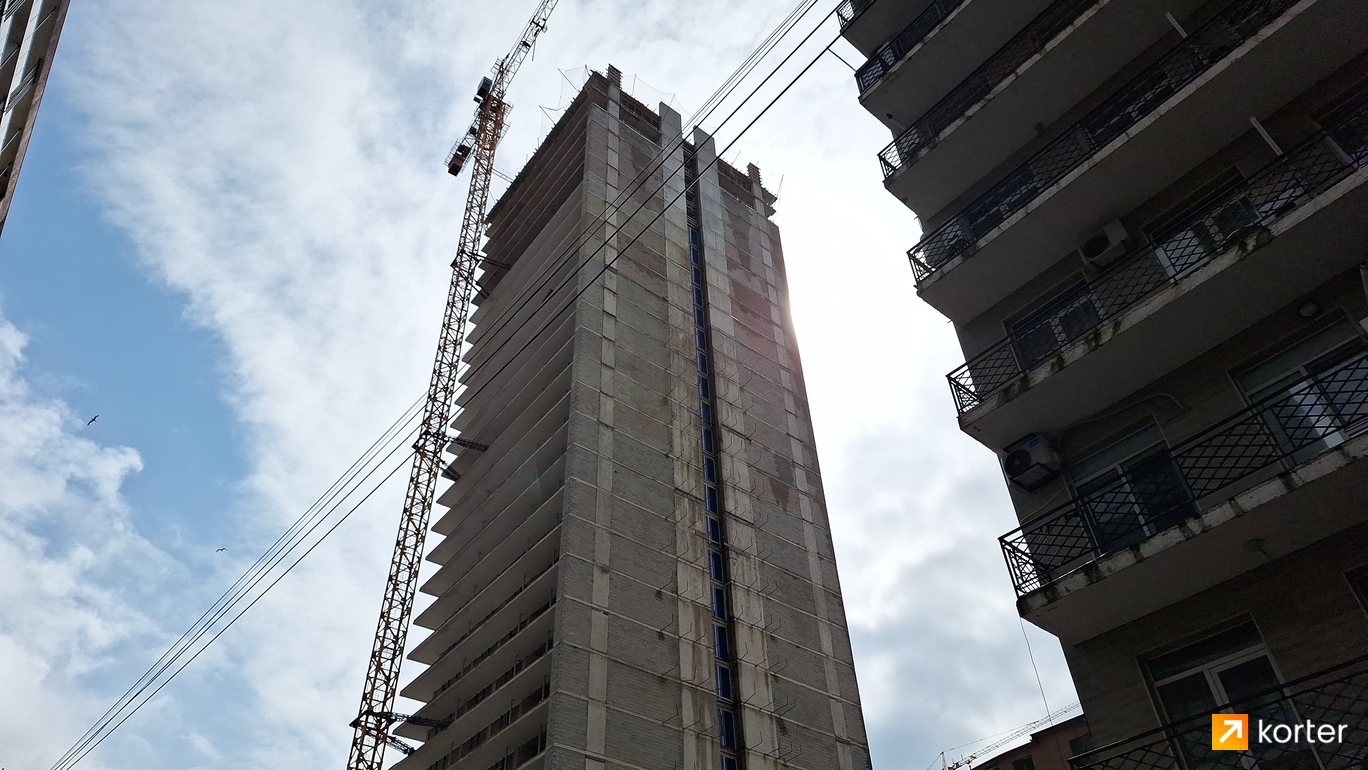 Ход строительства Batumi Beach Tower - Ракурс 6, მარტი 2024