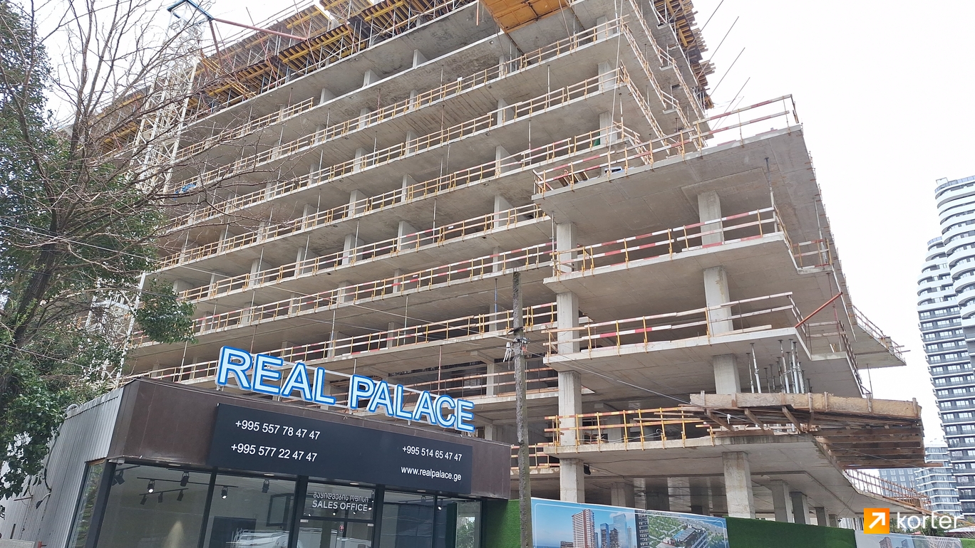 Construction progress Real Palace Blue - Spot 3, март 2024