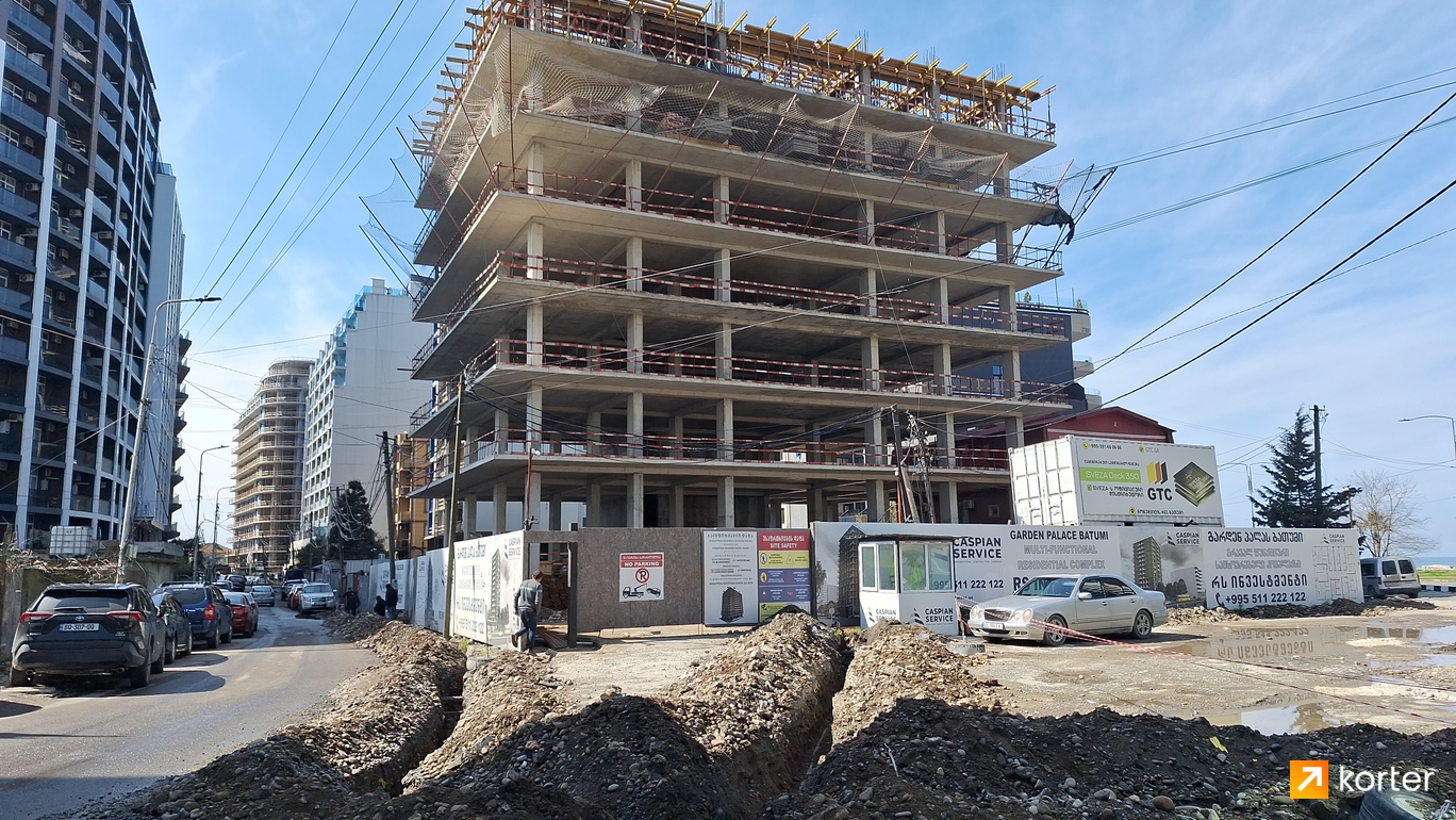 Construction progress Garden Palace Batumi - Spot 4, March 2024