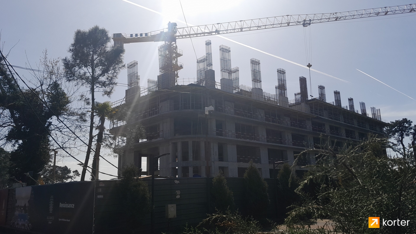 Construction progress Alliance Renaissance - Spot 5, მარტი 2024