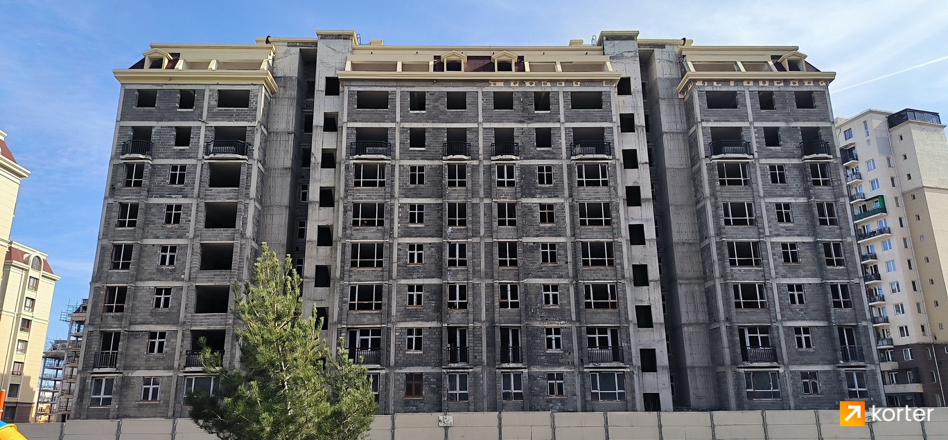 Construction progress Hualing Tbilisi Sea New City - Spot 10, март 2024