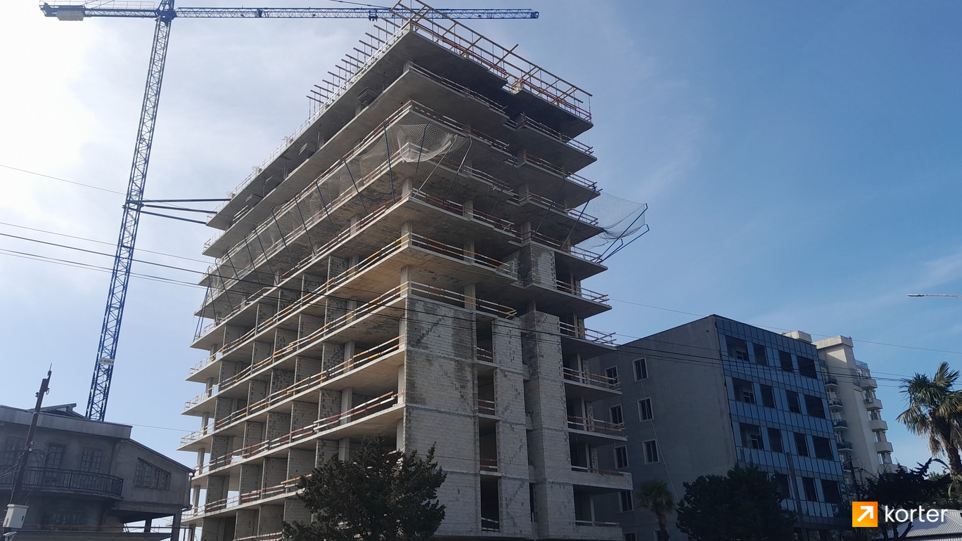 Construction progress Kobuleti Residence - Spot 1, მარტი 2024