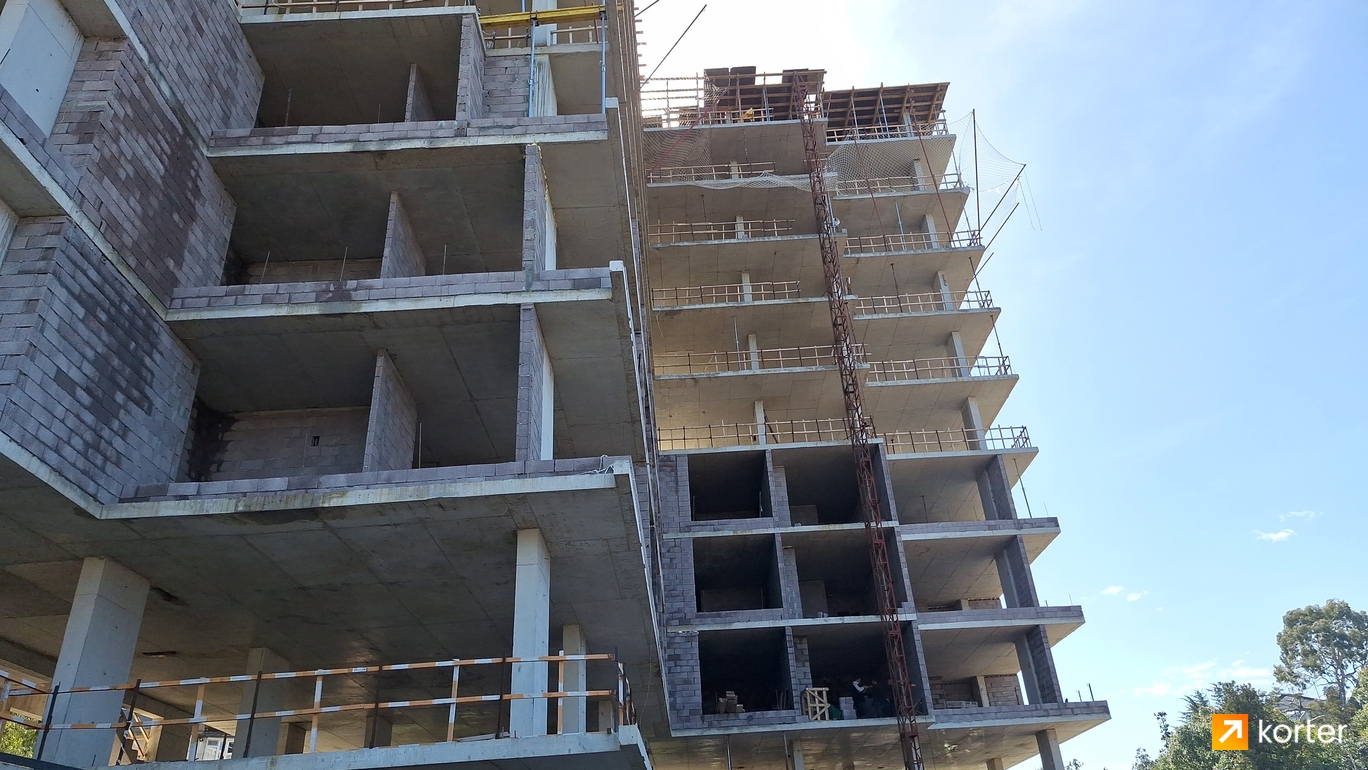 Construction progress Dream Residence Chakvi - Spot 2, March 2024