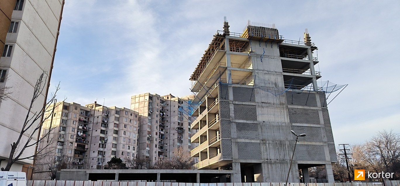 Construction progress Varketili Tower - Spot 1, მარტი 2024