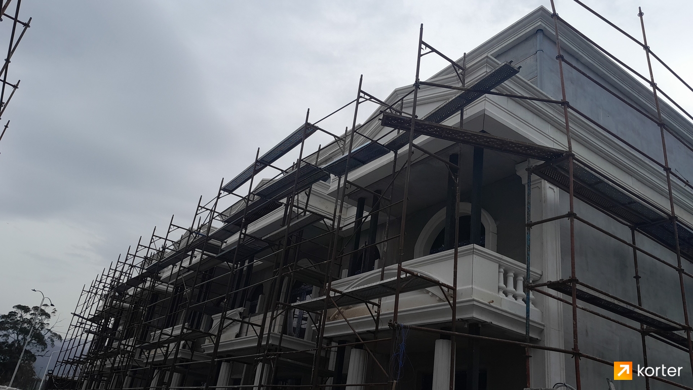 Construction progress Luxmsheni Batumi Villas - Spot 6, March 2024