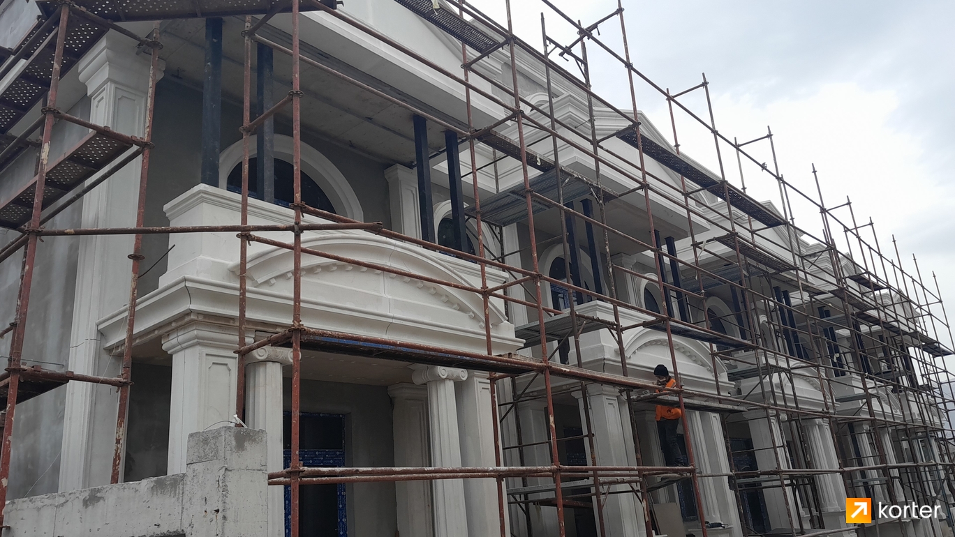 Construction progress Luxmsheni Batumi Villas - Spot 4, March 2024