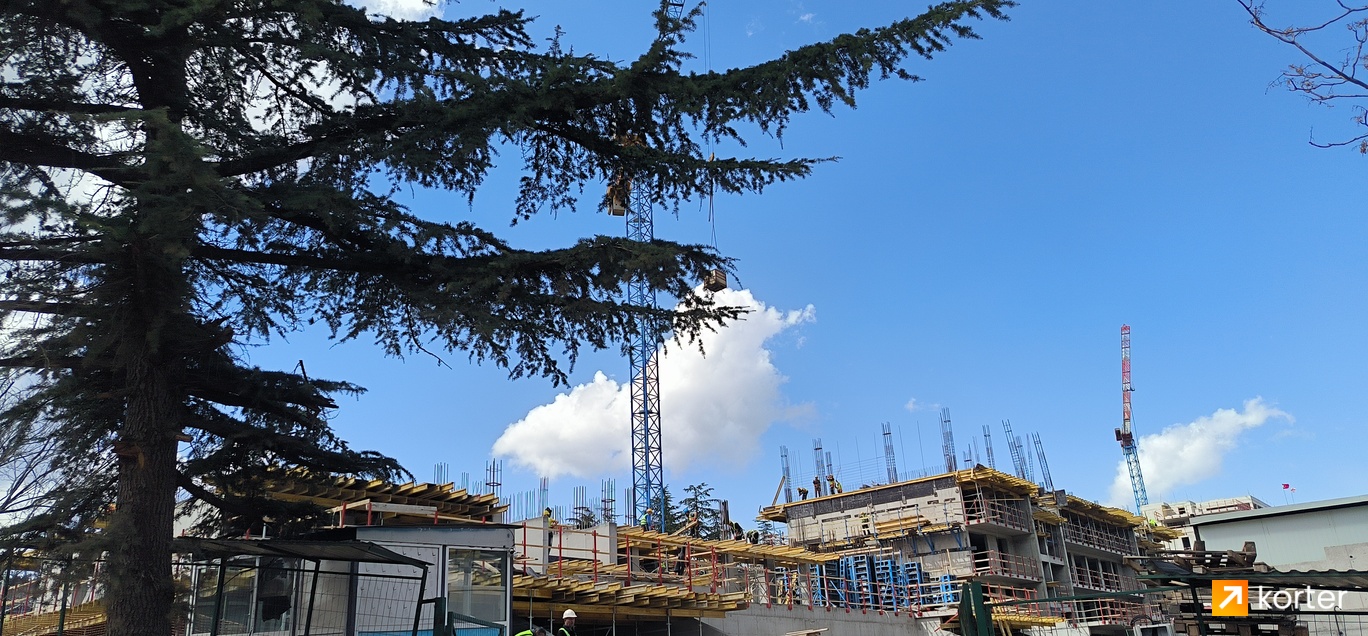 Construction progress Krtsanisi Resort Residence - Spot 1, მარტი 2024