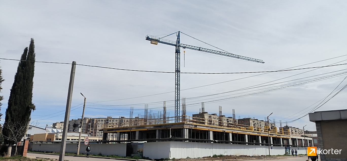 Construction progress Rustaveli 17 - Spot 2, March 2024