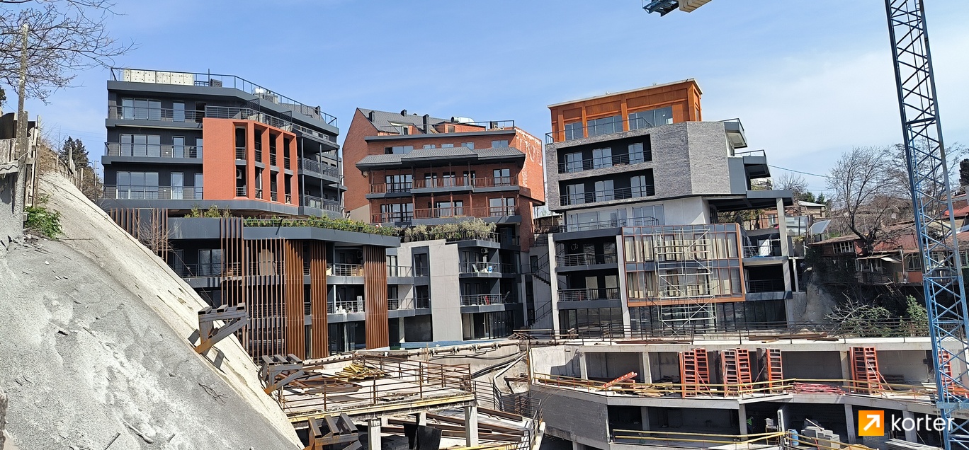 Construction progress Old City Panorama - Spot 3, April 2024