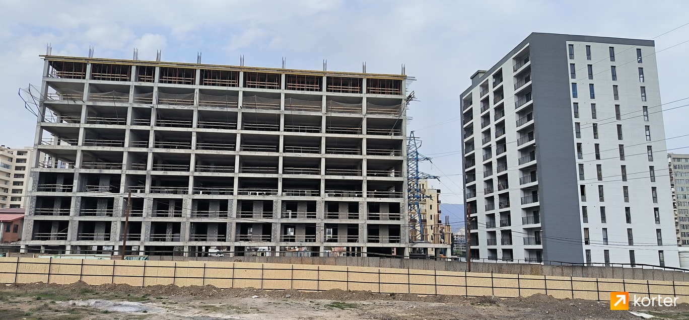 Construction progress Green Square - Spot 1, აპრილი 2024