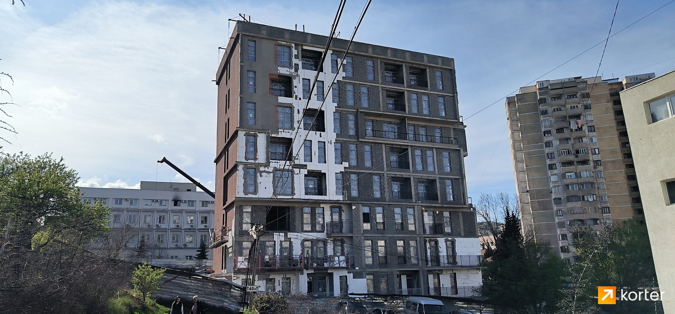 Construction progress Balavari on Kavtaradze - Spot 1, апрель 2024