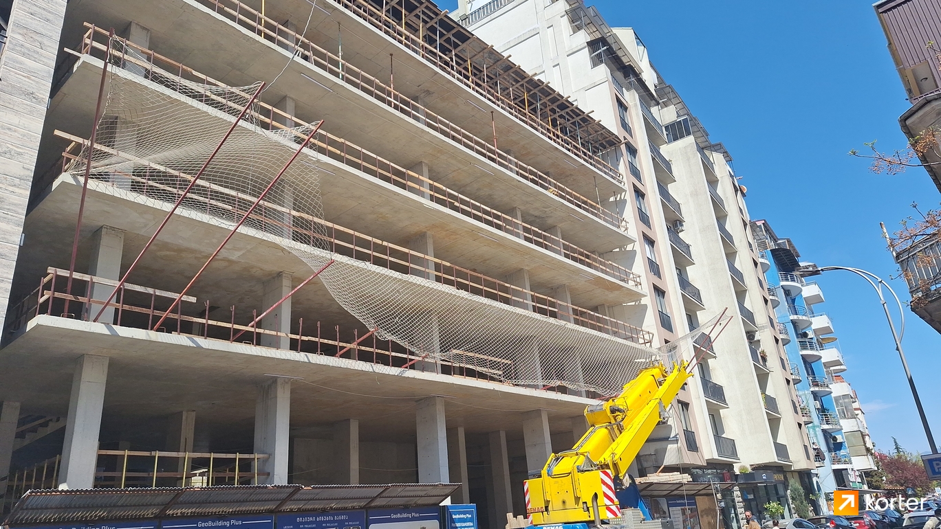 Construction progress GeoBuilding Gorgasali - Spot 1, აპრილი 2024