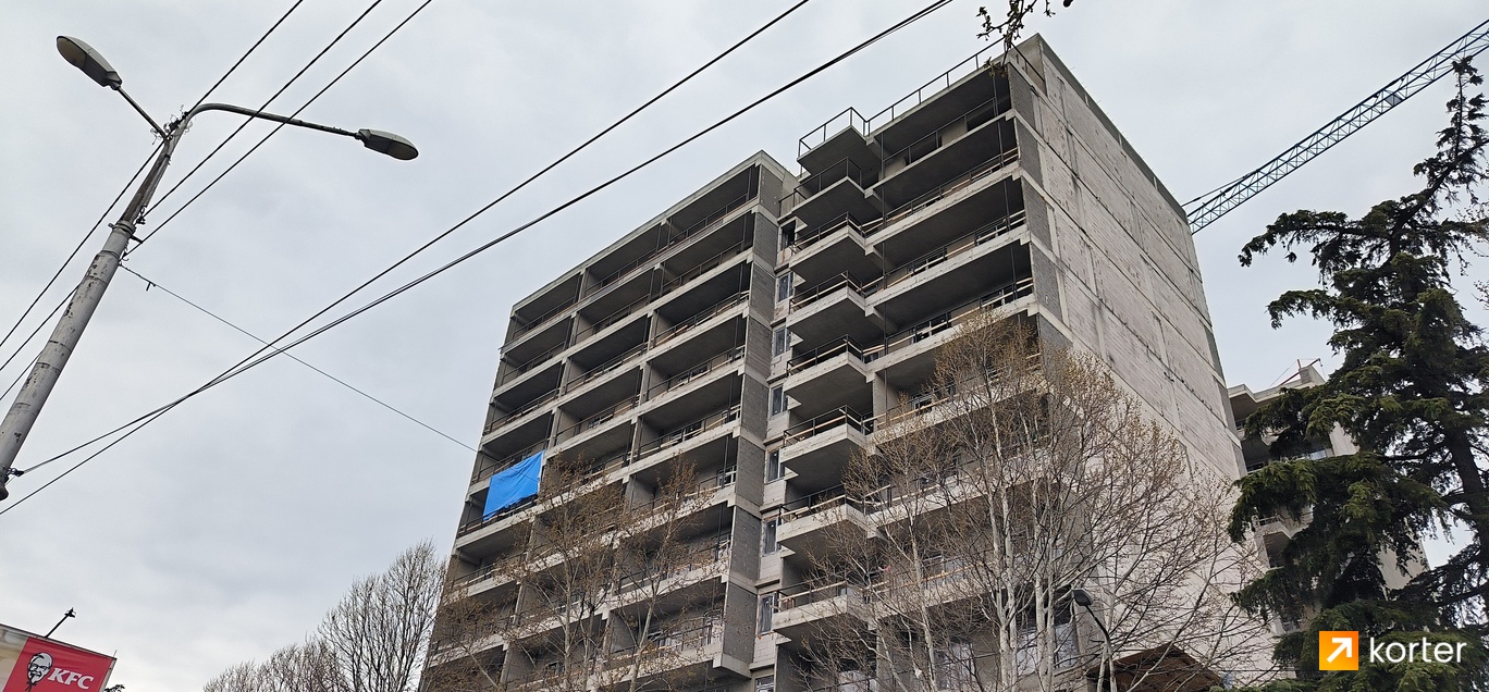 Construction progress Eco Group Dadiani - Spot 2, აპრილი 2024