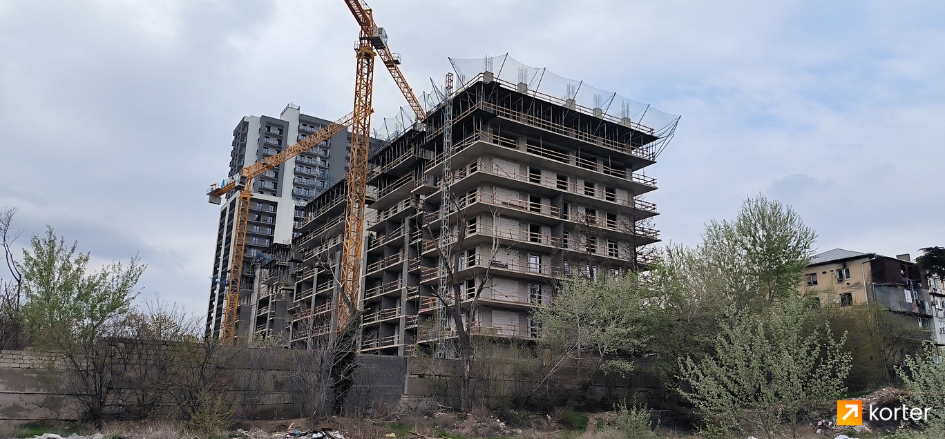 Construction progress Archi Kikvidze Garden - Spot 2, აპრილი 2024