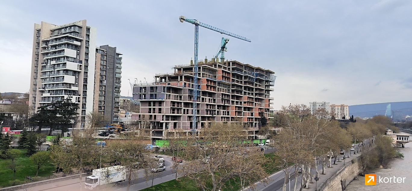 Construction progress Tbilisi Terrace - Spot 4, აპრილი 2024