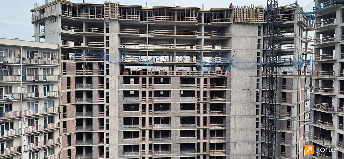 Construction progress Dighomi Residence - Spot 2, April 2024