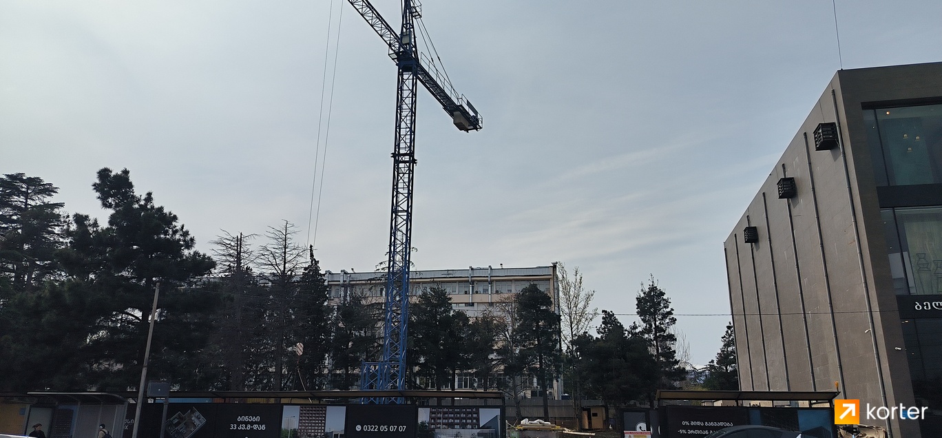 Construction progress Blox Beliashvili 2 - Spot 1, April 2024