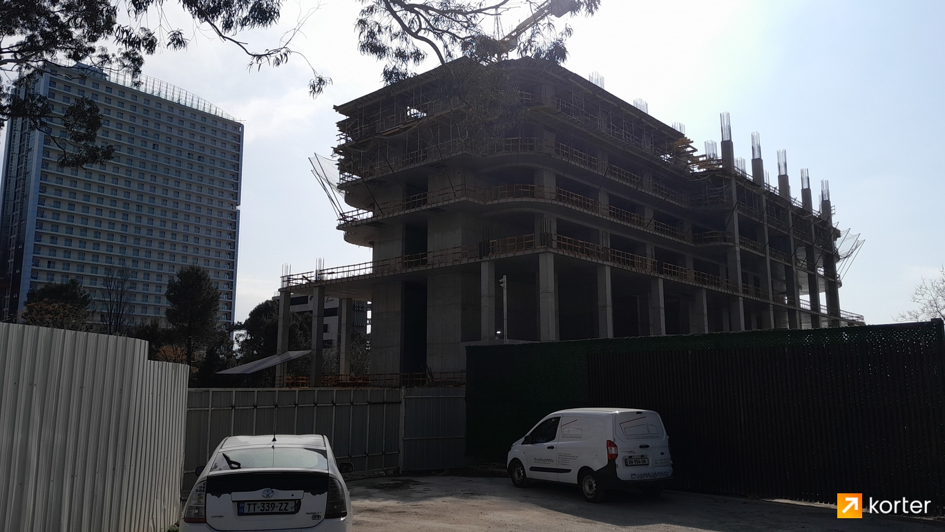 Construction progress Pontus Rotana Resort & Spa Gonio - Spot 2, апрель 2024