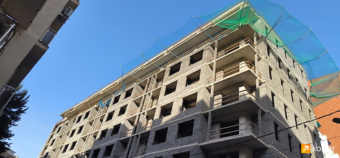 მშენებლობის პროცესი Roof Imedashvili - რაკურსი 1, აპრილი 2024