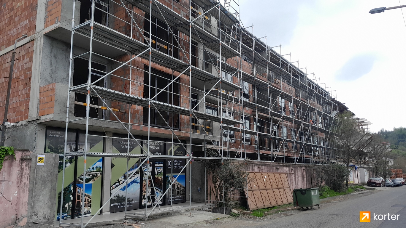 Construction progress Dominion Townhouses - Spot 2, აპრილი 2024