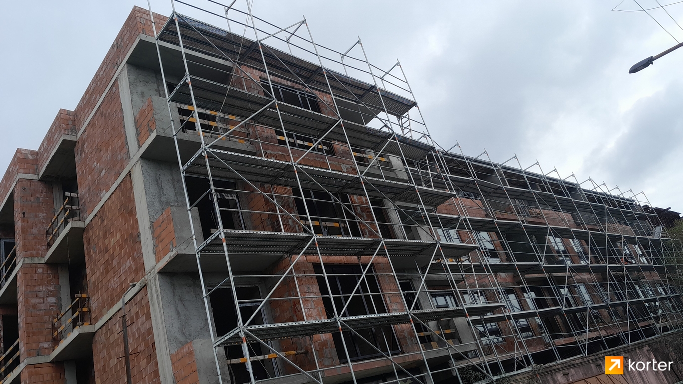 Construction progress Dominion Townhouses - Spot 1, აპრილი 2024