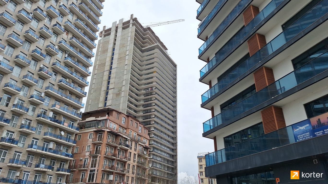 Ход строительства Batumi Beach Tower - Ракурс 1, აპრილი 2024