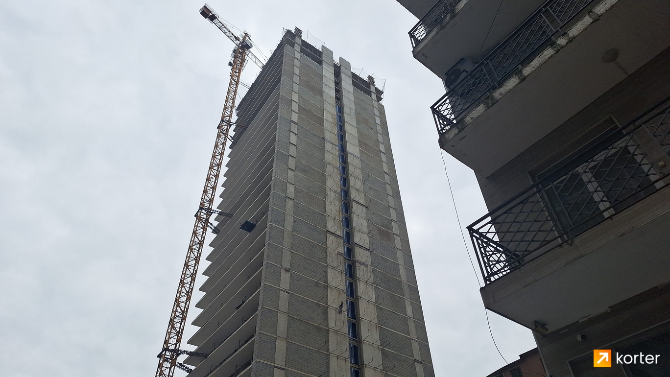 Construction progress Batumi Beach Tower - Spot 6, апрель 2024