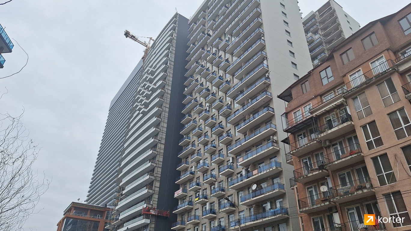 მშენებლობის პროცესი Solis Residence - რაკურსი 6, აპრილი 2024